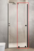 Створка душевой двери Radaway Furo Black DWJ RH 100 L 49,2х200 см левая черный/прозрачное стекло 10107492-54-01LU