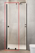 Створення душових дверей Radaway Furo Black DWJ RH 90 R 44,2х200 см права чорна/прозоре скло 10107442-54-01RU