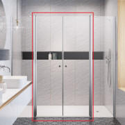 Створки душевой двери Radaway Eos DWD II 67х195 см хром/прозрачное стекло 13799670-01-01