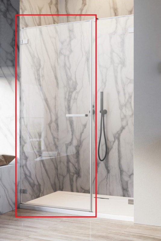 Створка душевой двери Radaway Arta QL DWS 150-200 L распашная левая хром плюс/прозрачное стекло 10102505-03-01L