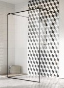 Стенка душевая фронтальная Radaway Modo New Black I Frame 160 черный/прозрачное стекло 388164-54-58