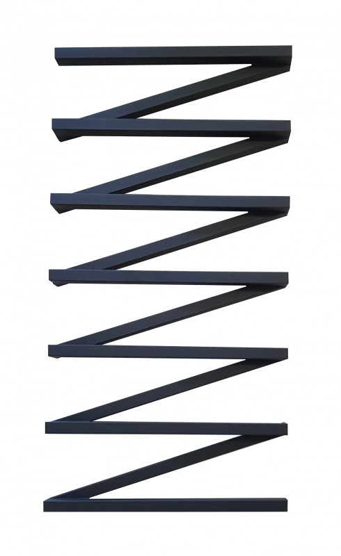 Сушка для рушників водяна Genesis-Aqua ZigZag 100x53 см чорний GA-4202