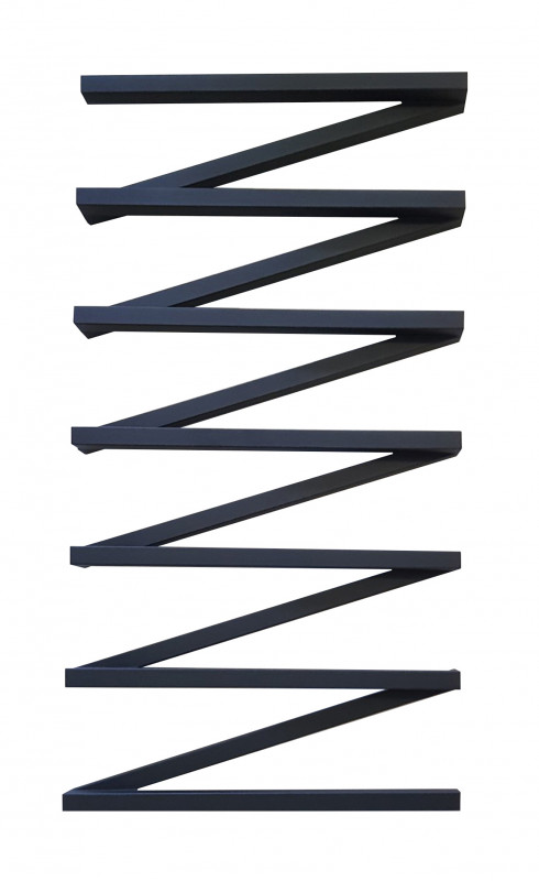 Сушка для рушників водяна Genesis-Aqua ZigZag 120x53 см чорний GA-4203