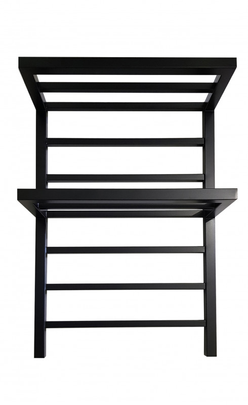 Полотенцесушитель водяной Genesis-Aqua Aro 120x53 см черный GA-40003