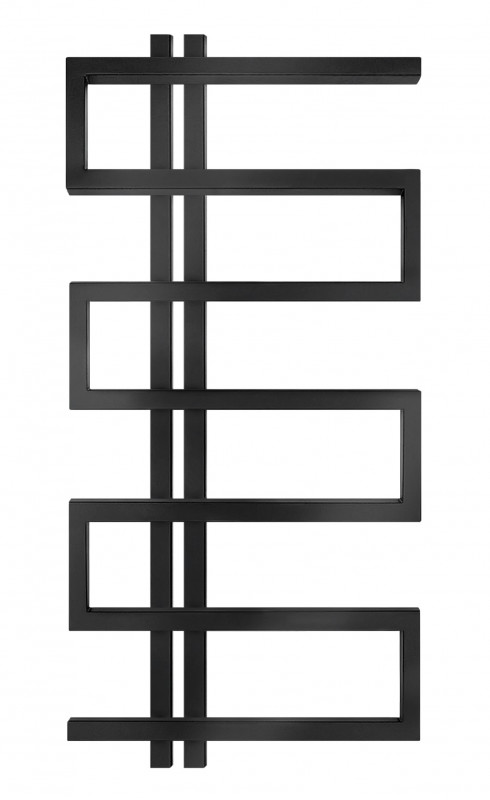 Полотенцесушитель водяной Genesis-Aqua Dual 100x53 см черный GA-56002