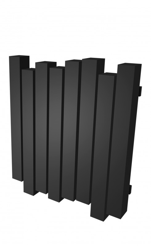 Радіатор опалення Genesis-Aqua Wave 60х100 см чорний нержавіюча сталь GA-205002