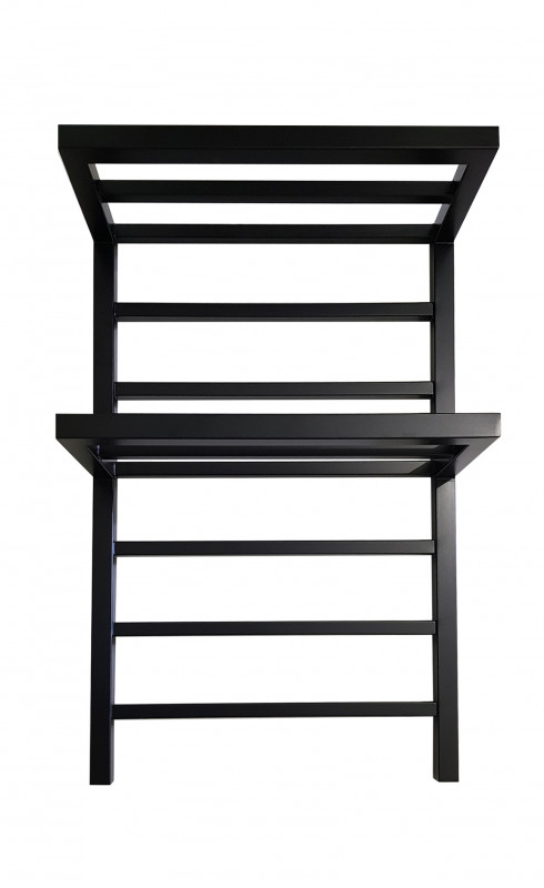 Электрический полотенцесушитель Genesis-Aqua Aro 80х53 см черный GA-40004