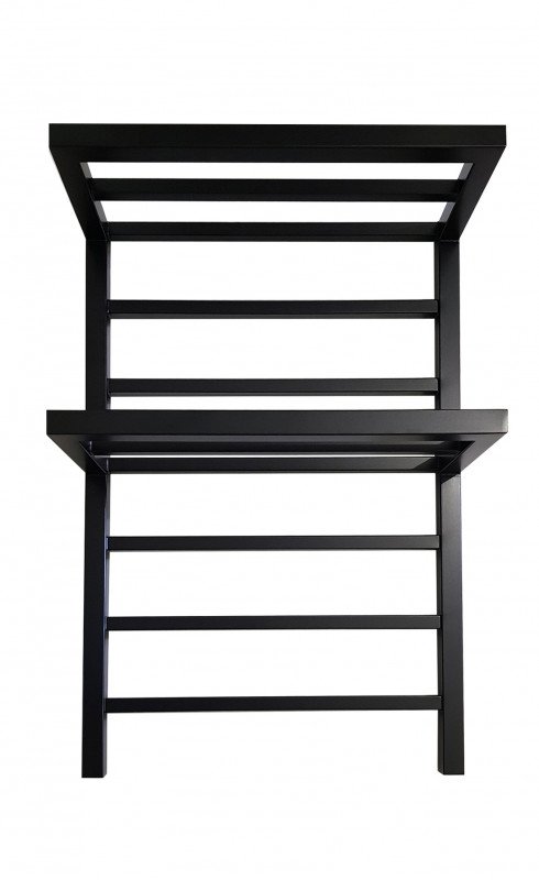 Электрический полотенцесушитель Genesis-Aqua Aro 100х53 см черный GA-40005