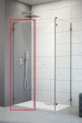 Нерухомий елемент душових дверей Radaway Arta KDS II 61.5х200 см хром плюс/прозоре скло 1386106-03-01
