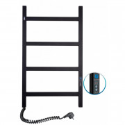 Электрический полотенцесушитель Navin Nordic 500х800 Digital левый окрашенная сталь черный муар 12-241152-5080