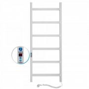 Электрический полотенцесушитель Navin Nordic 500х1200 Digital правый окрашенная сталь белый бархат 12-841052-5012
