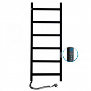 Рушникосушарка електрична NAVIN Nordic 500х1200 Digital ліва пофарбована сталь чорний муар 12-241152-5012