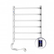 Электрический полотенцесушитель Navin Симфония 480х600 левый сенсор с таймером окрашенная сталь белый 12-009133-4860