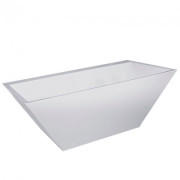 Ванна із штучного каменю Fancy Marble Edward 180х80 см білий матовий 11180003