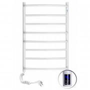 Рушникосушарка електрична NAVIN Омега 530х800 ліва сенсор з таймером пофарбована сталь білий 12-015133-5380