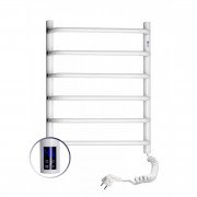 Электрический полотенцесушитель Navin Симфония 480х600 правый сенсор с таймером окрашенная сталь белый 12-009033-4860