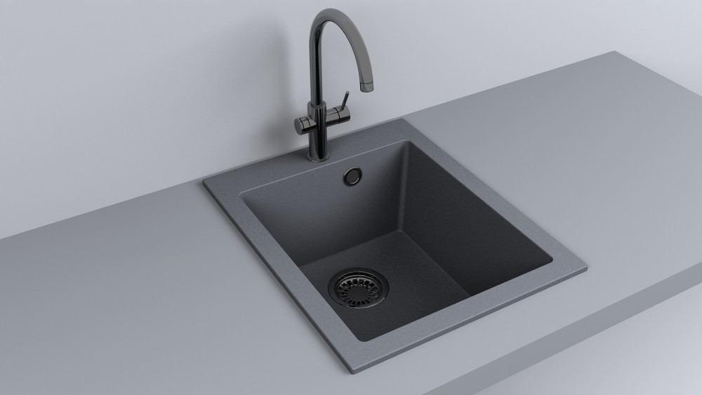 Миття для кухні Fancy Marble Jersey 41х50,5 см литий мармур сірий 109040013