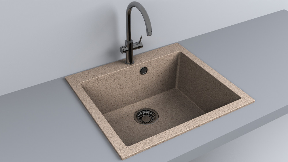 Миття для кухні Fancy Marble Jersey 56х50,5 см литий мармур пісочний 109067001