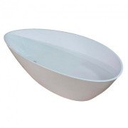 Ванна із штучного каменю Fancy Marble Dolores 170х77 см білий матовий 14170103