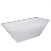 Ванна из искусственного камня Fancy Marble Edward 180х80 см белый матовый 11180003