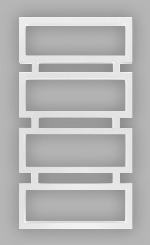 Електричний сушка для рушників Genesis-Aqua Quattro 100х53 см нержавіюча сталь білий GA-10052