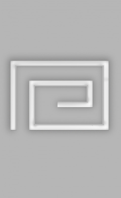 Сушка для рушників водяна Genesis-Aqua Palaj 53x65 см нержавіюча сталь білий  GA-33011