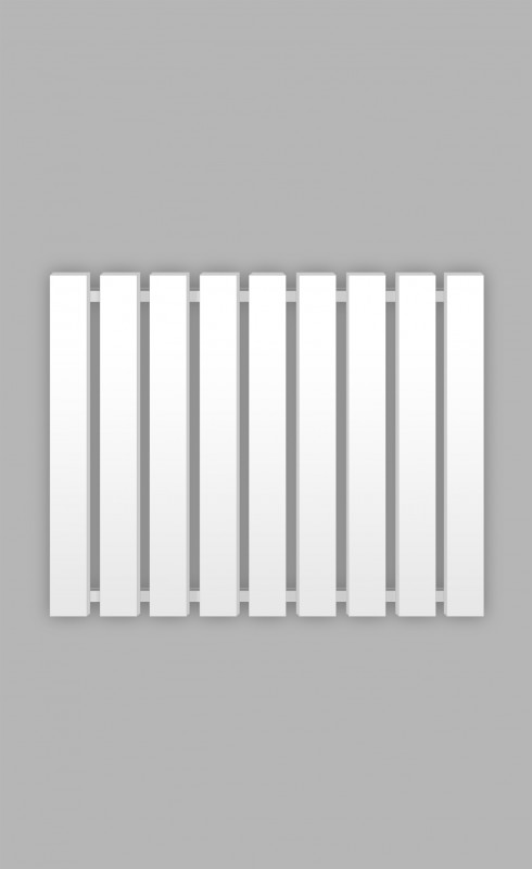 Полотенцесушитель водяной Genesis-Aqua Batteria 60x120 см нержавеющая сталь белый GA-34031