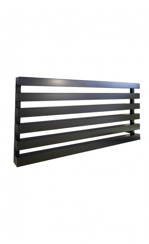 Радиатор отопления Genesis-Aqua Ascania 60х120 см нержавеющая сталь черный GA-209001