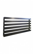 Радіатор опалення Genesis-Aqua Ascania 60х120 см нержавіюча сталь чорний GA-209001