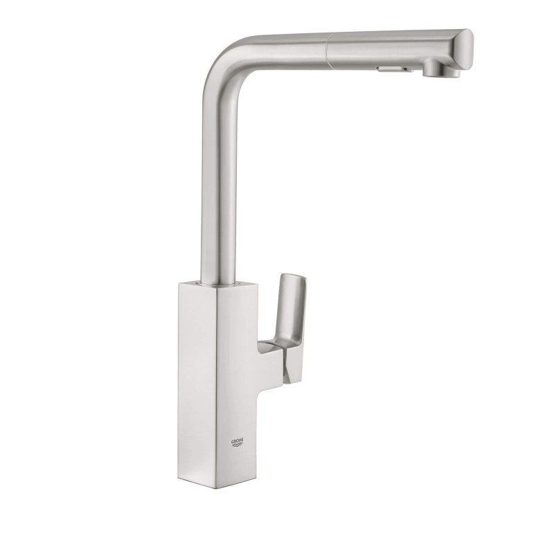 Змішувач для кухні Grohe Tallinn одноважільний з висувною лійкою суперсталь 30420DC0