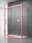 Душеві двері Radaway Idea KDJ+S 100х200.5 см розсувна права хром/прозоре скло 10116100-01-01R