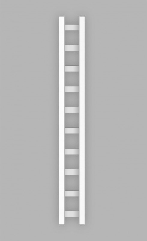 Полотенцесушитель водяной Genesis-Aqua Scala 120х25 см нержавеющая сталь белый GA-36011