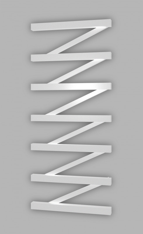 Полотенцесушитель водяной Genesis-Aqua ZigZag 100x53 см нержавеющая сталь белый GA-42021