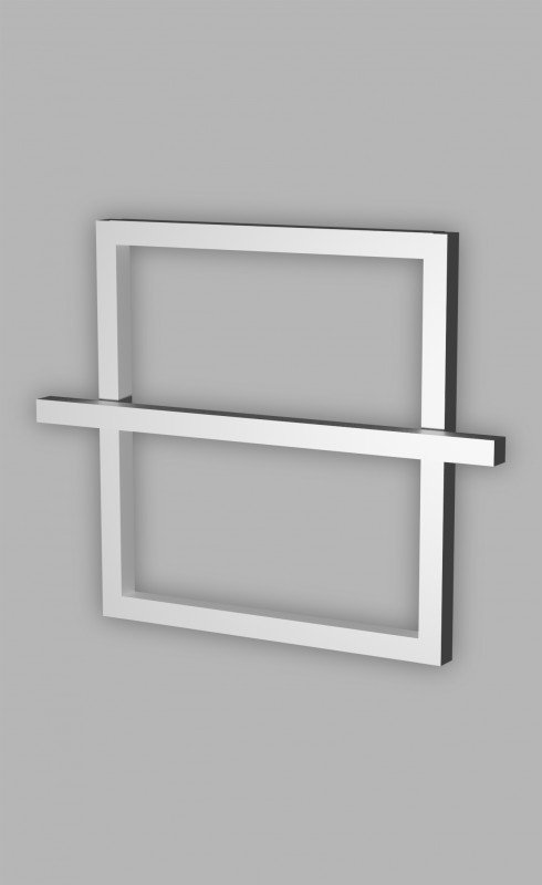 Полотенцесушитель водяной Genesis-Aqua One 53x63 см нержавеющая сталь белый GA-47011