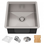 Мойка для кухни Kraus Kore 43,2х48,3 см под столешницу нержавеющая сталь KWU111-17