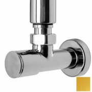 Кран для полотенцесушителя угловой NAVIN 1/2х1/2 удлиненный латунь золото 2 шт. 21-430430-5101