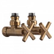 Кран для полотенцесушителя угловой NAVIN Премиум 3/4х1/2 латунь античная бронза 2 шт. 21-531530-4704