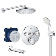Душова система прихованого монтажу Grohe Grohtherm SmartControl з New Tempesta 250 хром UA26416SC2