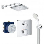 Душевая система скрытого монтажа Grohe Grohtherm с Tempesta Cube 250 хром UA26415SC0