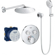 Душова система прихованого монтажу Grohe Grohtherm Smartcontrol з Rainshower Mono 310 хром UA26406SC1