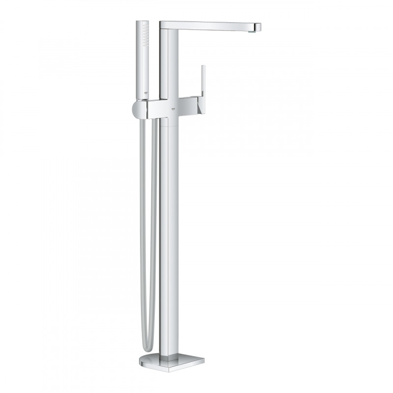 Смеситель для ванной Grohe Plus напольный с ручным душем хром 23846003