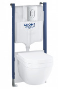 Комплект инсталляции Grohe Solido 5в1 с унитазом Euro Ceramic Rimless Soft close 39701000
