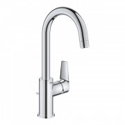 Смеситель для раковины Grohe BauEdge с донным клапаном хром 23760001
