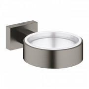 Держатель для стакана/мыльницы/дозатора Grohe Essentials Cube темный графит матовый 40508AL1