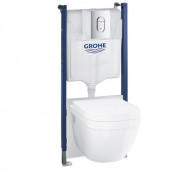 Комплект інсталяції Grohe Solido 5в1 з унітазом Euro Ceramic Rimless Soft close 39698000