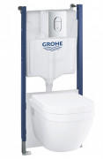 Комплект інсталяції Grohe Solido 5в1 з унітазом Euro Ceramic Rimless Soft close 39701000