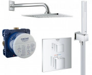 Душевая система скрытого монтажа Grohe Grohtherm Cube Rainshower F-Series хром 347410UR