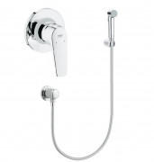 Гігієнічний душ із змішувачем прихованого монтажу Grohe BauFlow з Tempesta-F хром UA12164500