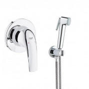 Гигиенический душ со смесителем скрытого монтажа Grohe BauCurve с New Tempesta-F хром UA11144400