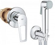 Гигиенический душ со смесителем скрытого монтажа Grohe BauLoop New с Tempesta-F Trigger Spray 30 хром UA2904200B